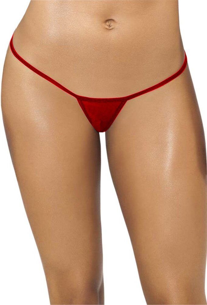 Red Tulle Thong
