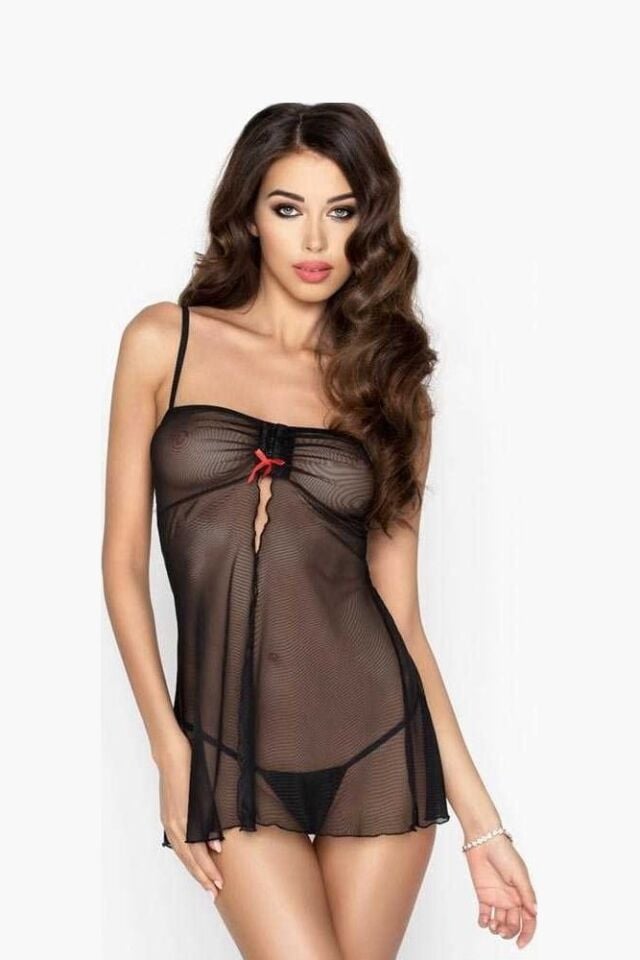 Black Transparent Fantasy Nightgown