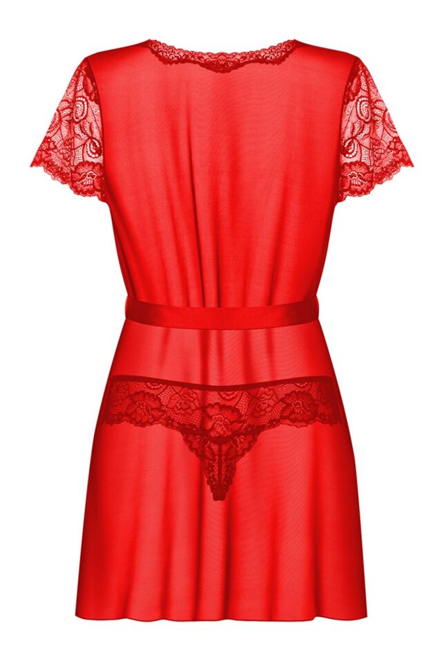 Red Lace Fantasy Nightgown